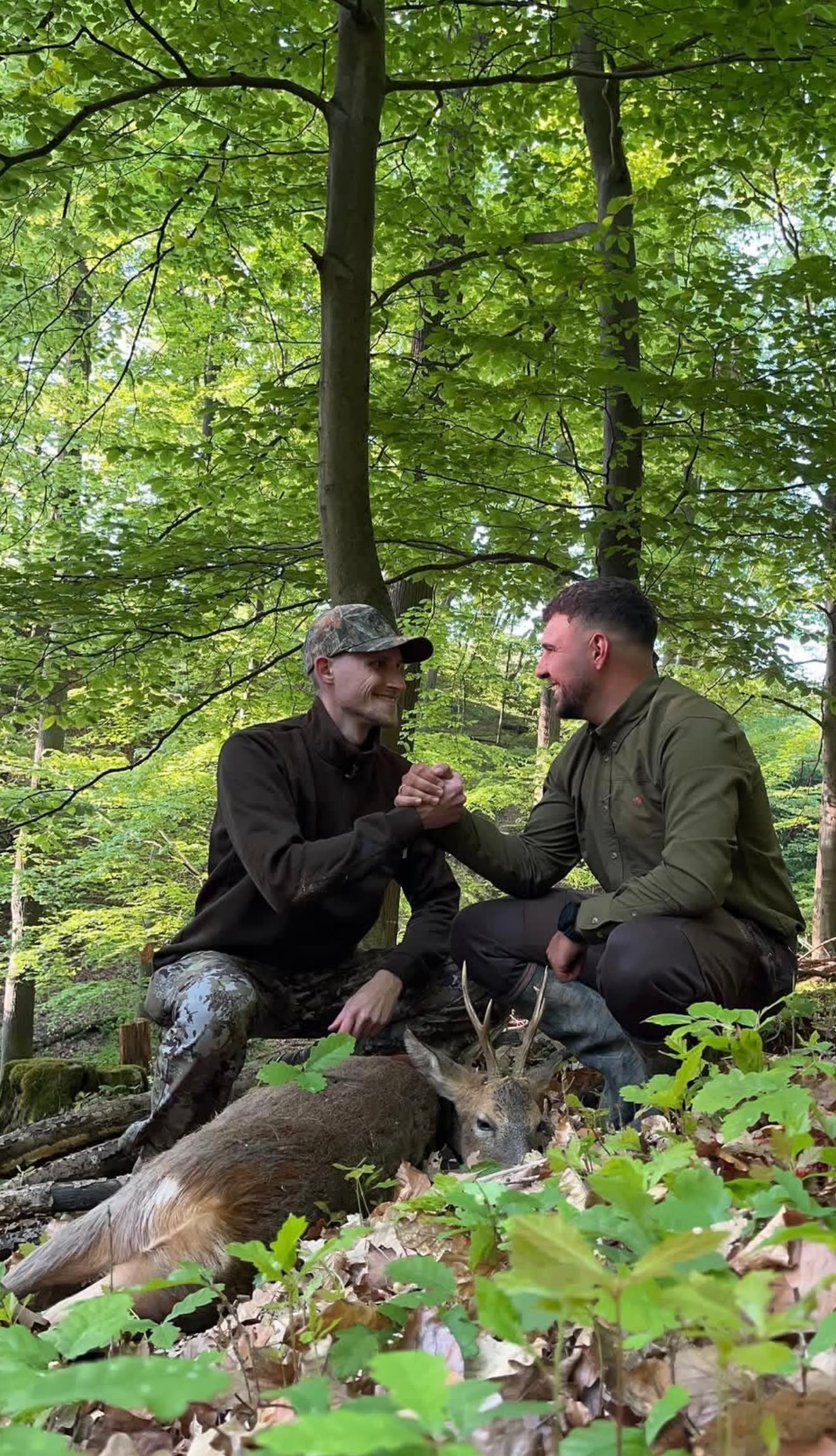 Tobi und Lars nach der Jagd