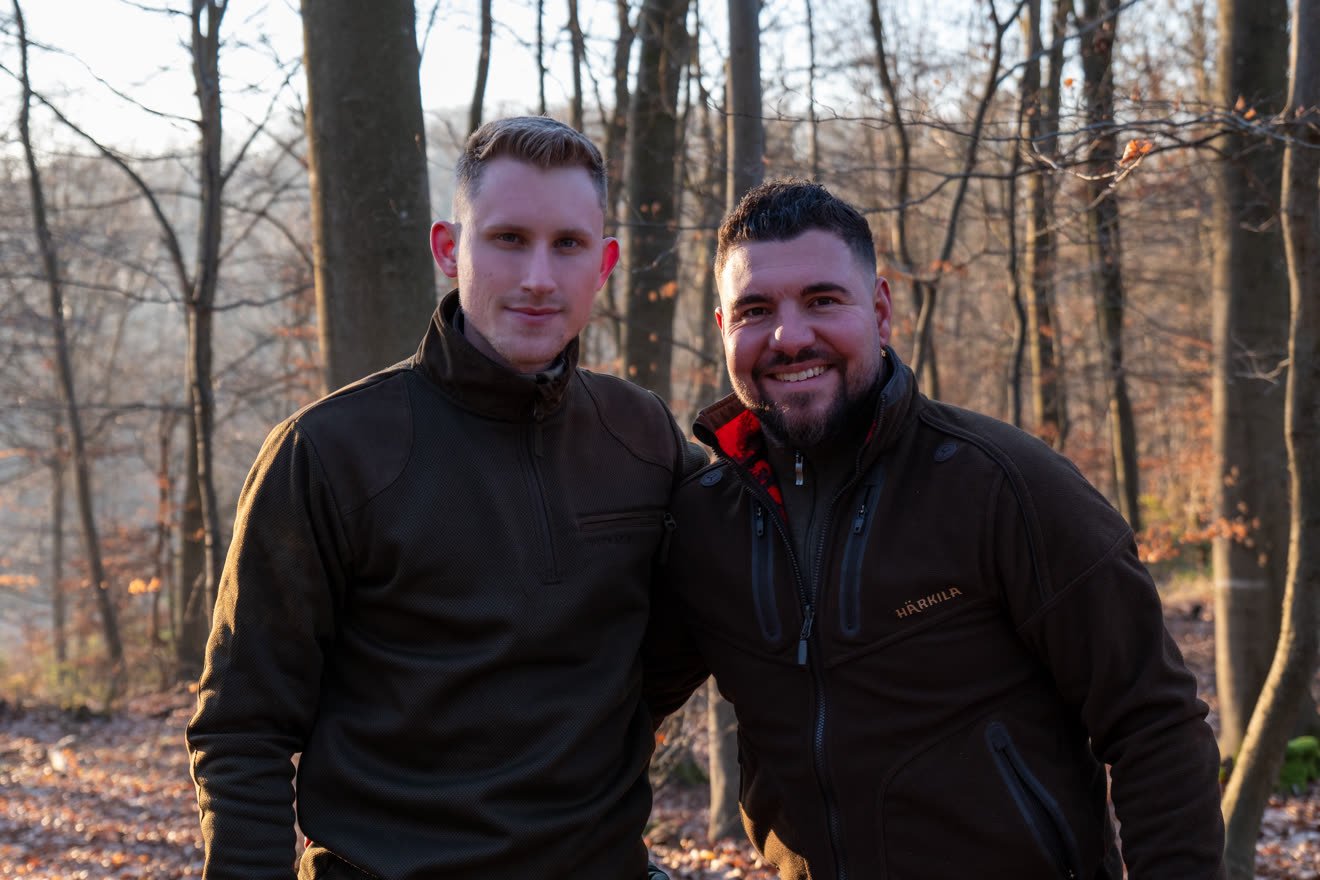 Tobi und Lars im Wald